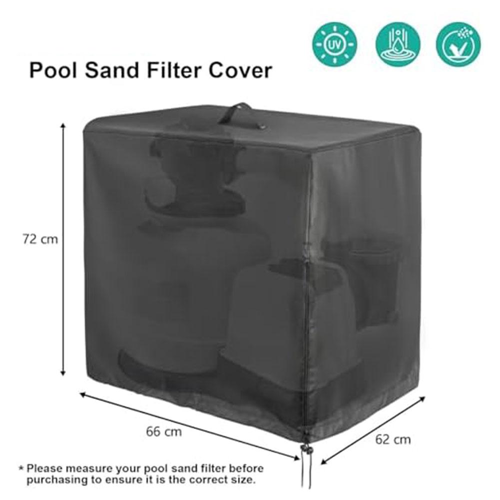 Waterproof Sand Filter Cover Filter Pump Sleeve 420D Oxford Cloth Cover For Intex For Krystal Clear Pool Pump
