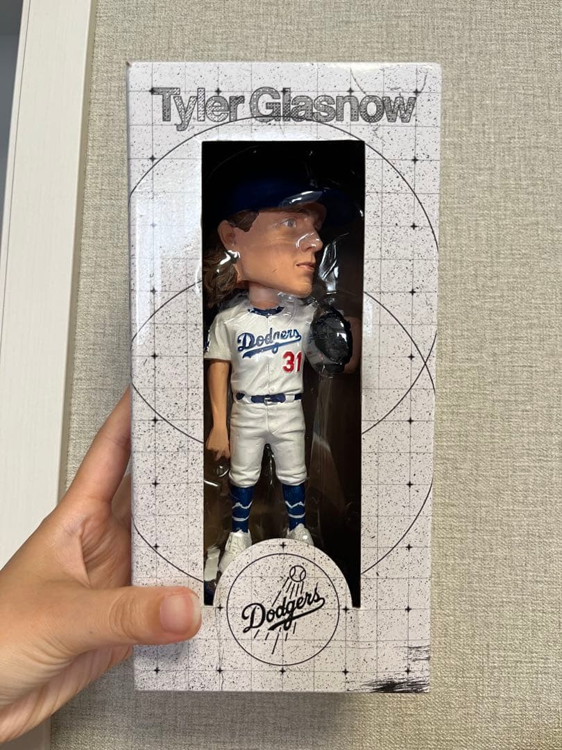 

[USED] Dodgers Glasnow Bobblehead Figure