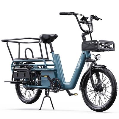 Biciclete Electrice Onesport OT01 20" Motor 650W Biciclete Electrice de Marfă pentru Adulți 48V 27AH Frâne Duble pe Disc Sarcină Maximă 180Kg Se Poate Conecta la APP