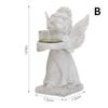 Resin Angel Candle Holder Angel Collection Figurine Angel Statue Tealight Candle Holder Gifts Desktop Tealight Stand Ornaments
