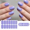 Teilgehärtete Gel-Nagelstreifen mit Feile Einfach aufzutragen Entfernen UV-LED-Licht Erforderlich Klebender Nagelaufkleber Maniküre zu Hause DIY-Nagellack-Wrap