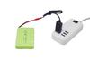 2 SZT. Akumulator AA Ni-MH 7.2V 2800mAh z opaską, wtyczką JST-2P i kablem USB do ładowania dla TR-211, TR-212, TR-215, 550, Nowa Wersja Pilotów