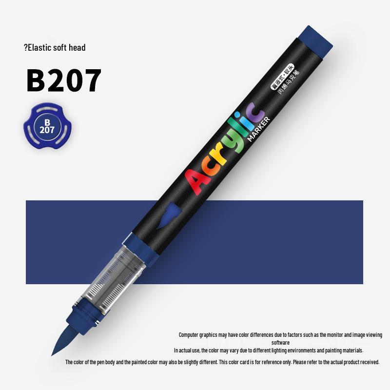 60-Color Soft Tip Liquid Ink Acrylic Marker Set for Primary School Art