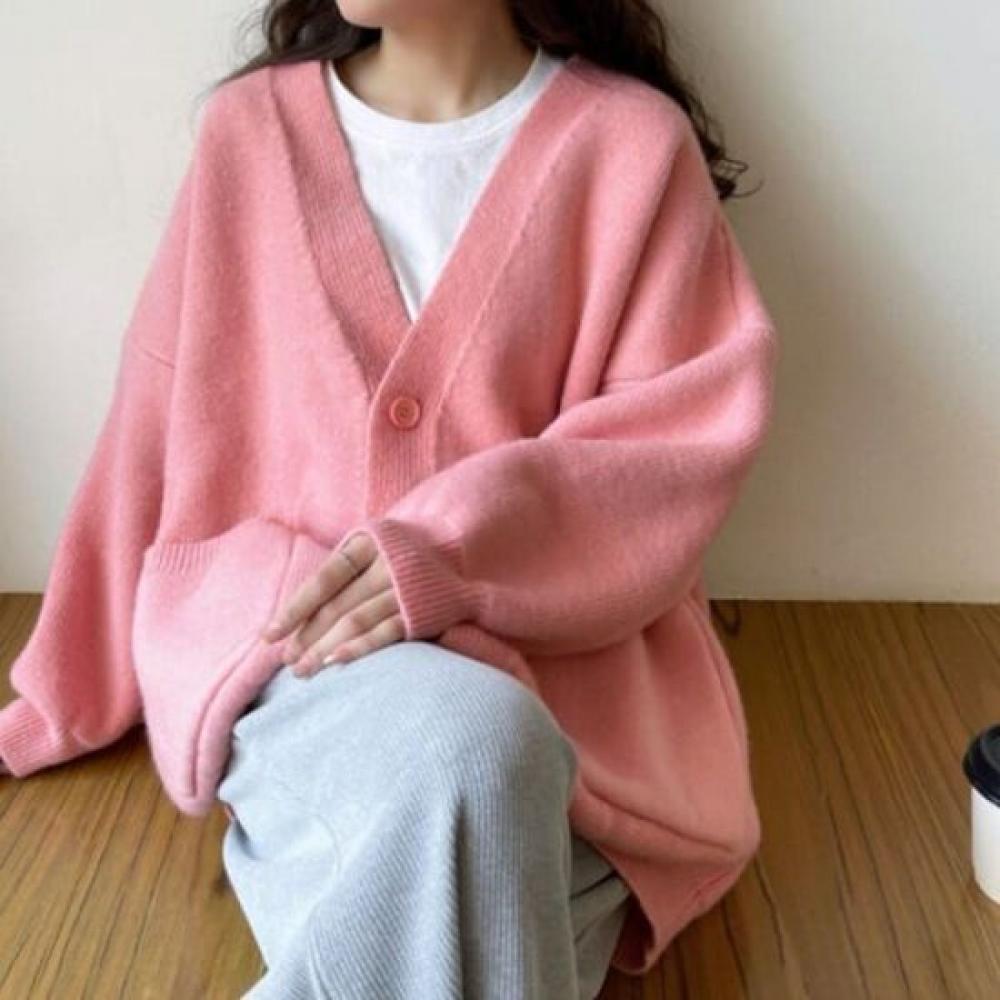 NaVaVa Soft Solid V Neck Long sleeVe Knit Cardigan Nk2562