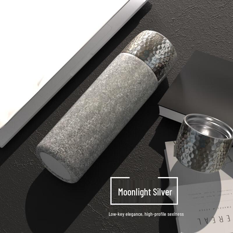 Shangqi Titanium Coated 316 Stainless Steel Hammered Insulated Tea Tumbler