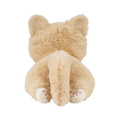 Livheart Mini Cushion, "Kutattobiyori" Brown Cat (approx. 30cm Long), Fluffy Armrest Plush Toy, 37110-32