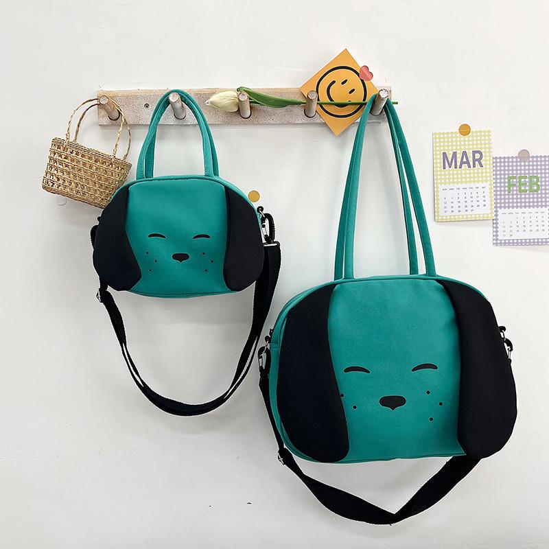 Trendy Street Style Nylon Tote Bag Vintage And Chic Crossbody Handbag For Women Small зелёный