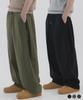 PIANER [2 Pack] Linen-Like Side Pleated Balloon Pants (3 Colors) (Type A)