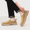 Men's Handmade Leather Shoes Slip on Casual Sneakers Low-top Walking Shoes