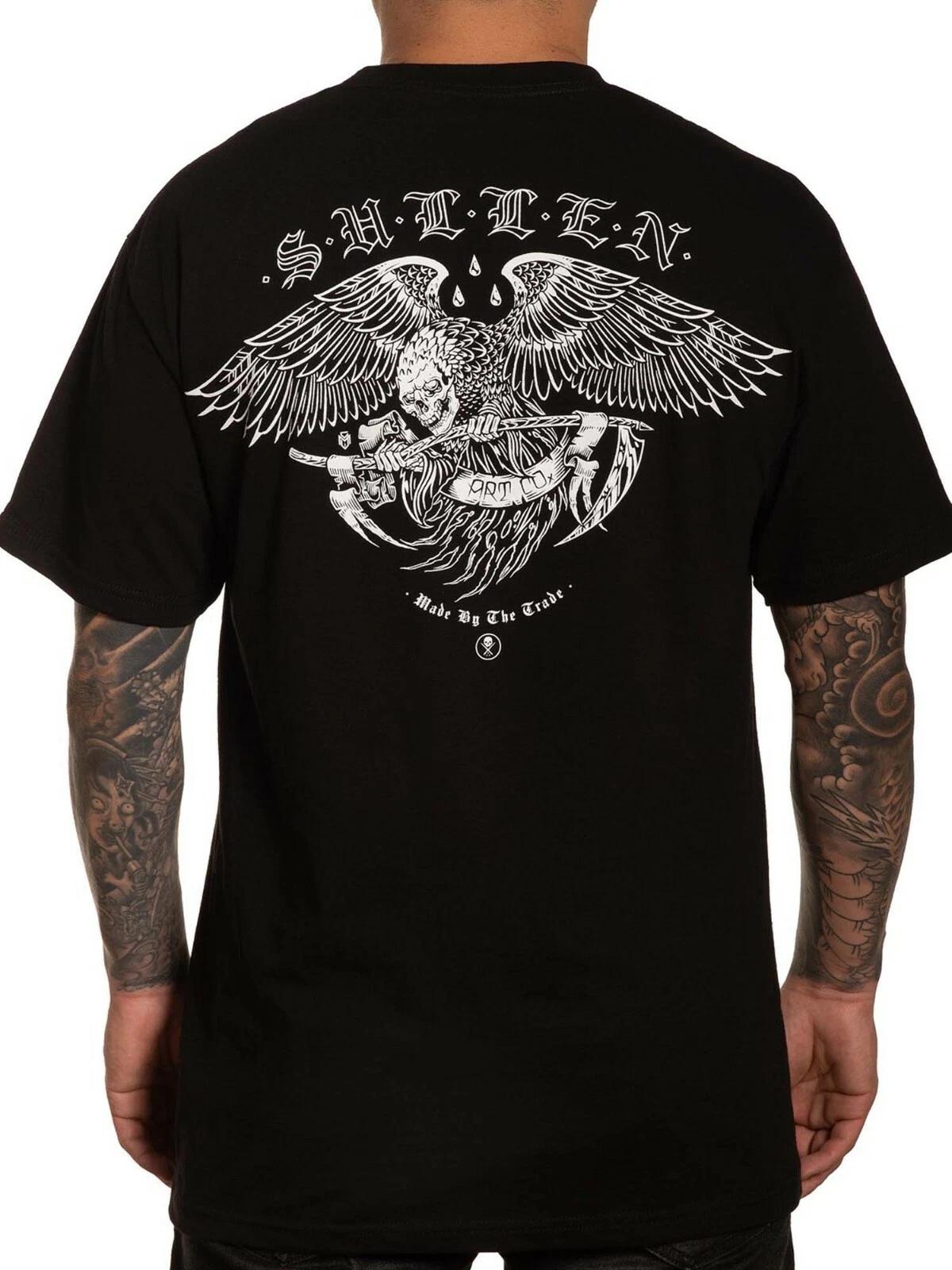 

Sullen Men s Reagle Short Sleeve T-shirt Eagle Made By The Trade Tattoo Tee S