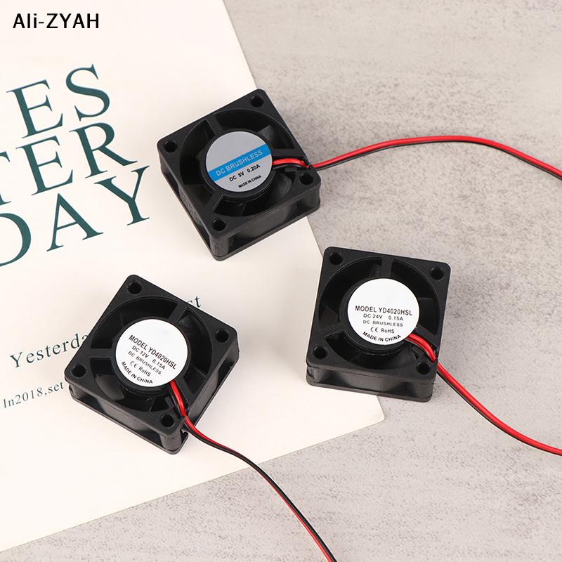DC 5V/12V/24V Computer CPU Cooler Mini Cooling Fan 40MM Small Exhaust Fan For ender 3 CR10 3D Printer