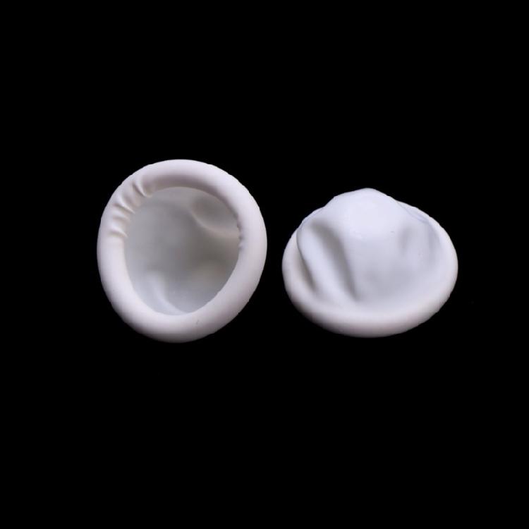 Pack Of 100 Latex Finger Cots Flexibility and Antislip Finger Protective Finger Sleeves For Precise Jewelry Handling