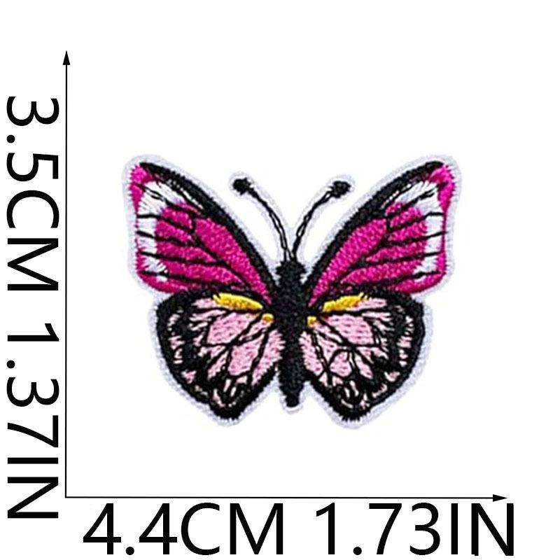Cartoon Exquisite Butterfly Embroidery Cloth Sticker Colorful Butterfly Patch Sticker Clothes Bag Decoration Blue Butterfly Chapter Boy
