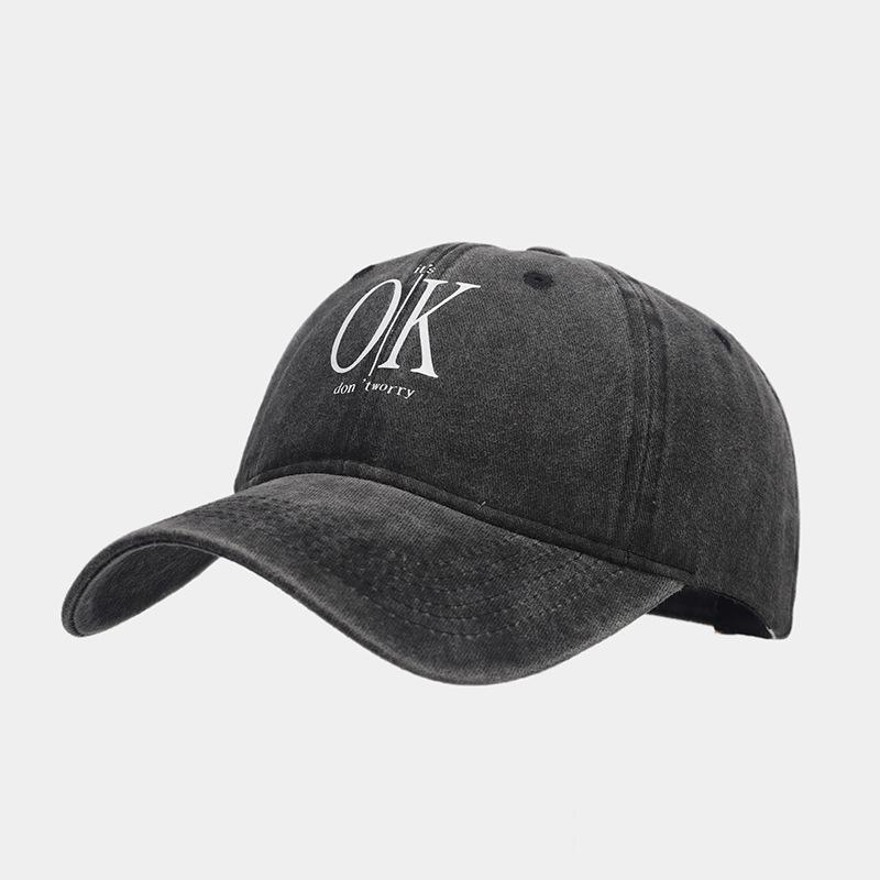 Spring New Letter Print Baseball Cap Men's Casual Versatile Cap Women's Trendy Personality Fashion Outdoor Sun Hat