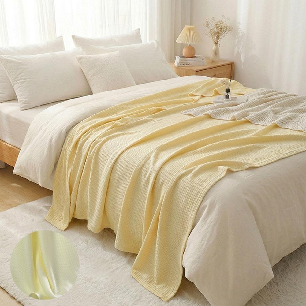 Bamboo Fiber Air-Conditioning Comforters Thin Summer Quilt Simple Summer Cooling Blanket  Bedroom