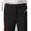 Langzi Black High-Waist Wide-Leg Flowy Pants
