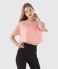 NOKJOK [2 Pack] Holly Crop Short Sleeve Tee 2-Piece Set (D Type)