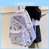 Graffiti Rucksack mit großem Fassungsvermögen für Mittelschüler Jungen Mädchen Urbaner Stil Cartoon Muster 14 Zoll Laptop Tasche