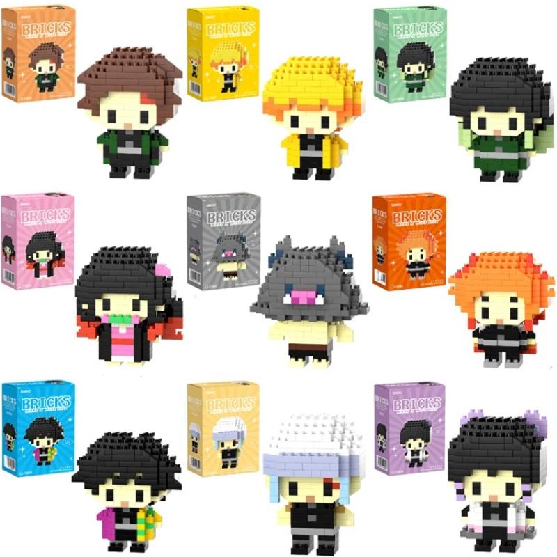 Demon Slayer Micro Building Block Figures Set, Diy Mini Brick Toys, Perfect Holiday Gifts For Kids Anime Fans Adults