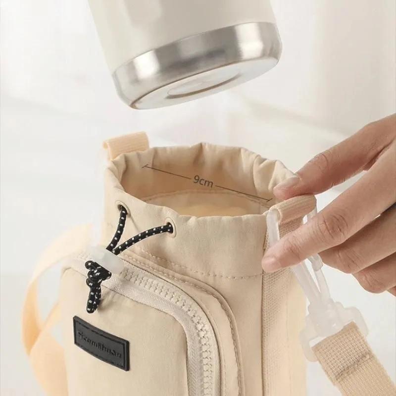 Water Bottle Bag, Portable Water Bottle Bag For Going Out, Travel Crossbody Cup Cover, Universal Water Bottle Phone Bag