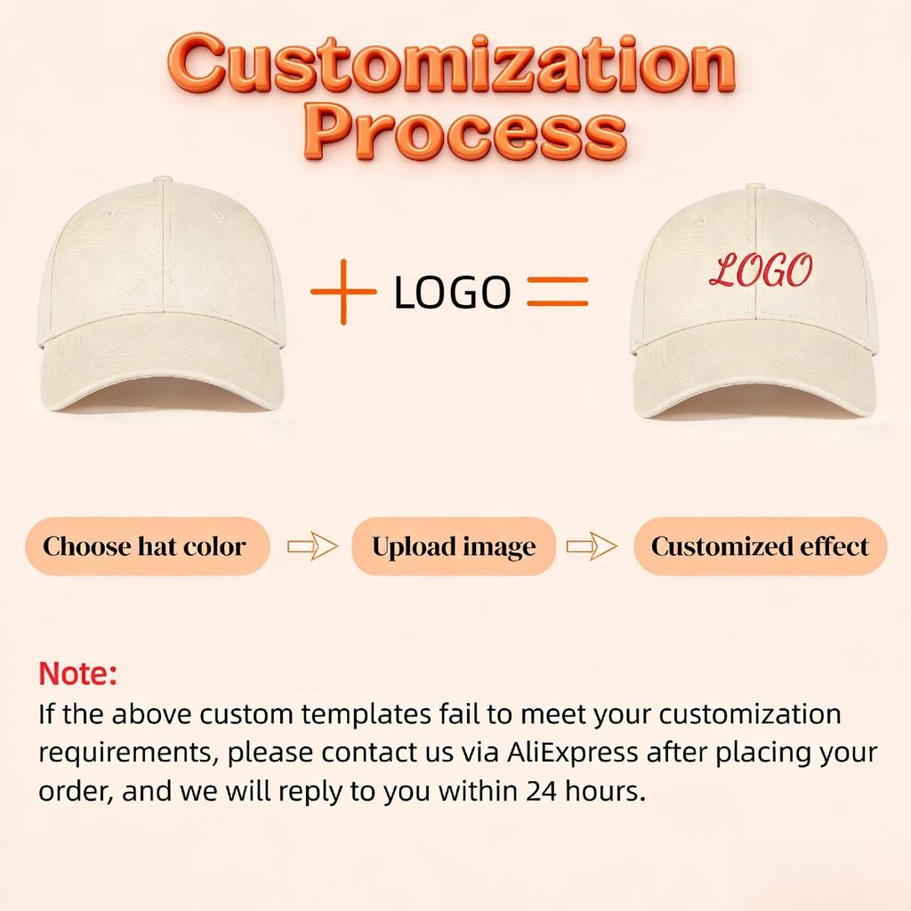 Custom Made Hat Embroidered Logo Baseball Cap Personalized Baseball Hat Fashion Sun Hat for Outdoor