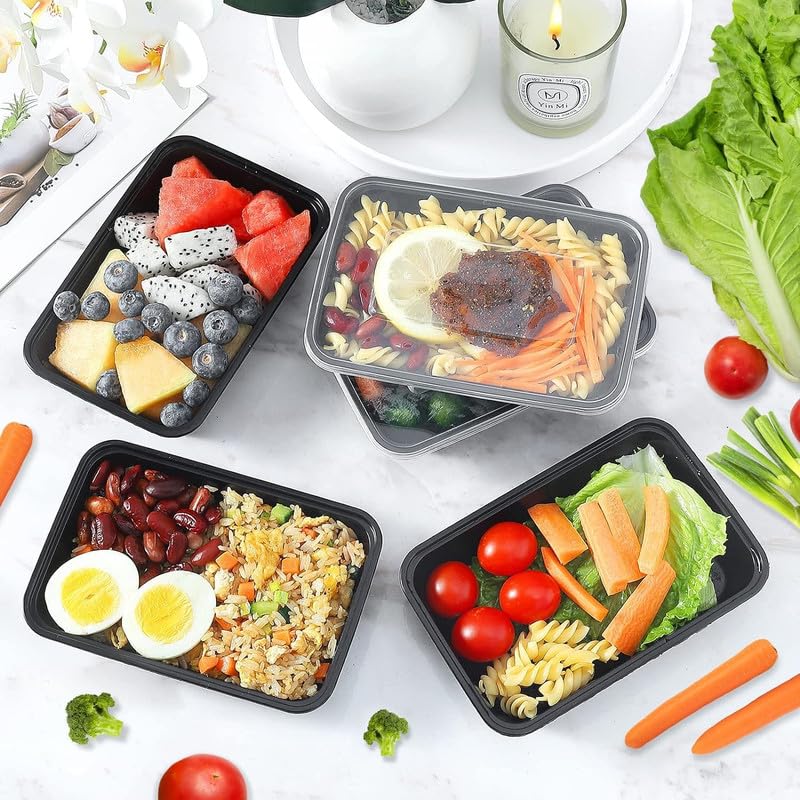 10/30 Stück Einweg-Lebensmittelbehälter mit Deckeln Kunststoff Bento Lunchbox Obst Kühlschrank Frischhalteboxen Küche Lebensmittelaufbewahrung