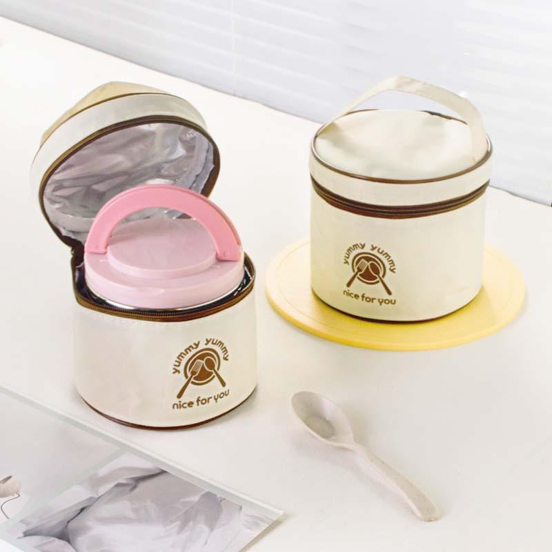 Stainless Steel Insulated Lunch Box Large Capacity Japanese Style Thermal Food Container for Office Students