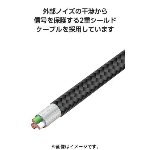 ELECOM USB Type C Cable 1m 100W PD Compatible Fast Charging Disconnection Prevention Heavy Duty Nylon Mesh [Compatible with MacBook/iPad/Galaxy/Androi