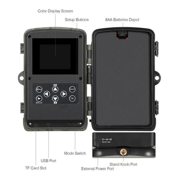 New Upgrade HC801A Hunting Camera 16MP 32GB/64GB Trail Camera IP65 Photo Traps 0.3s Trigger Time 940nm Wild Camera 1080P Waterproof