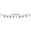 Wimpelkette Banner Flaggen Kinderzimmer Wimpelkette Banner Flaggen Waschbare Baumwolle Stoff Dreieck Wimpel Girlanden für Wohnzimmer und Schlafzimmer