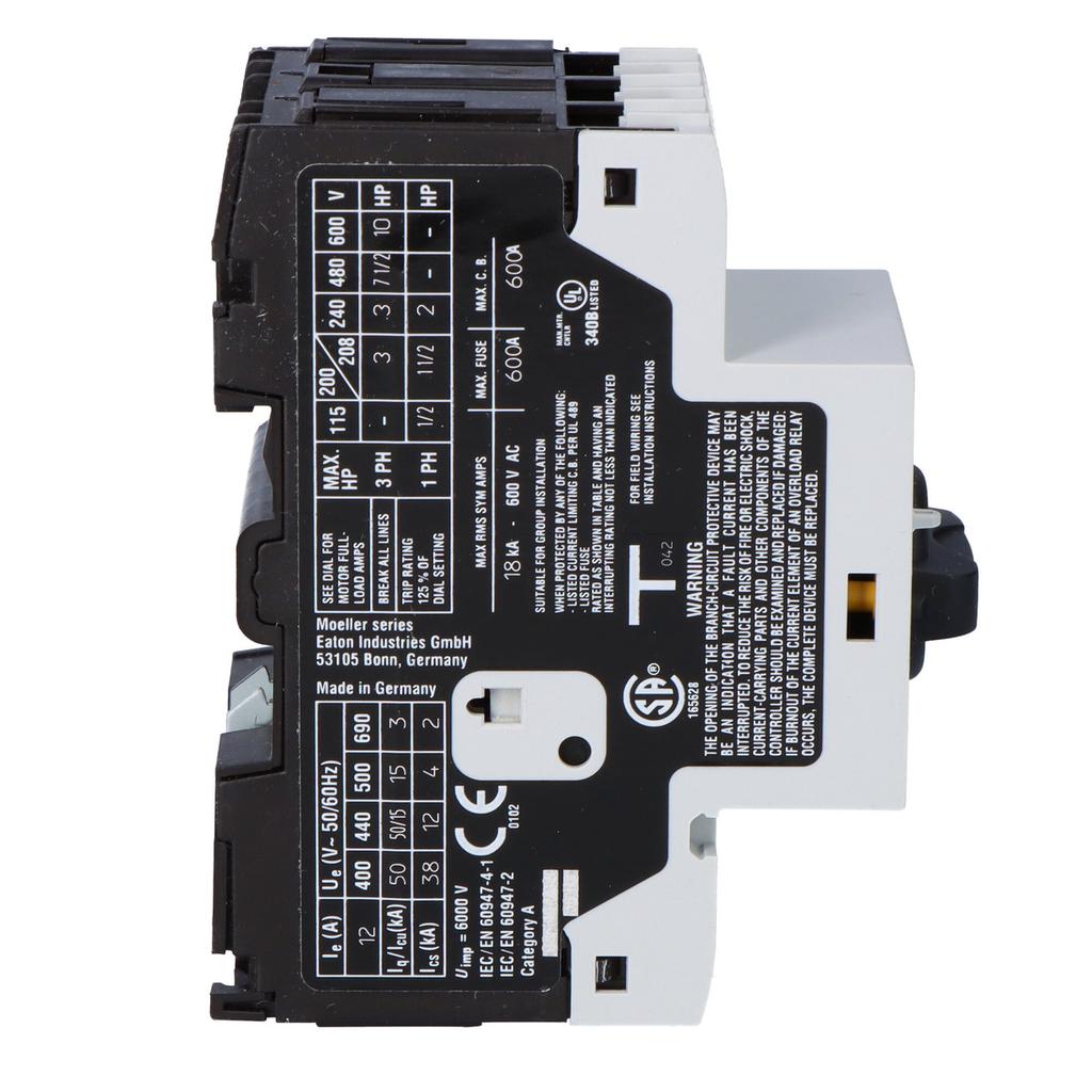 Motor circuit breaker PKZM0,Ir=8-12A PKZM0-12-EA