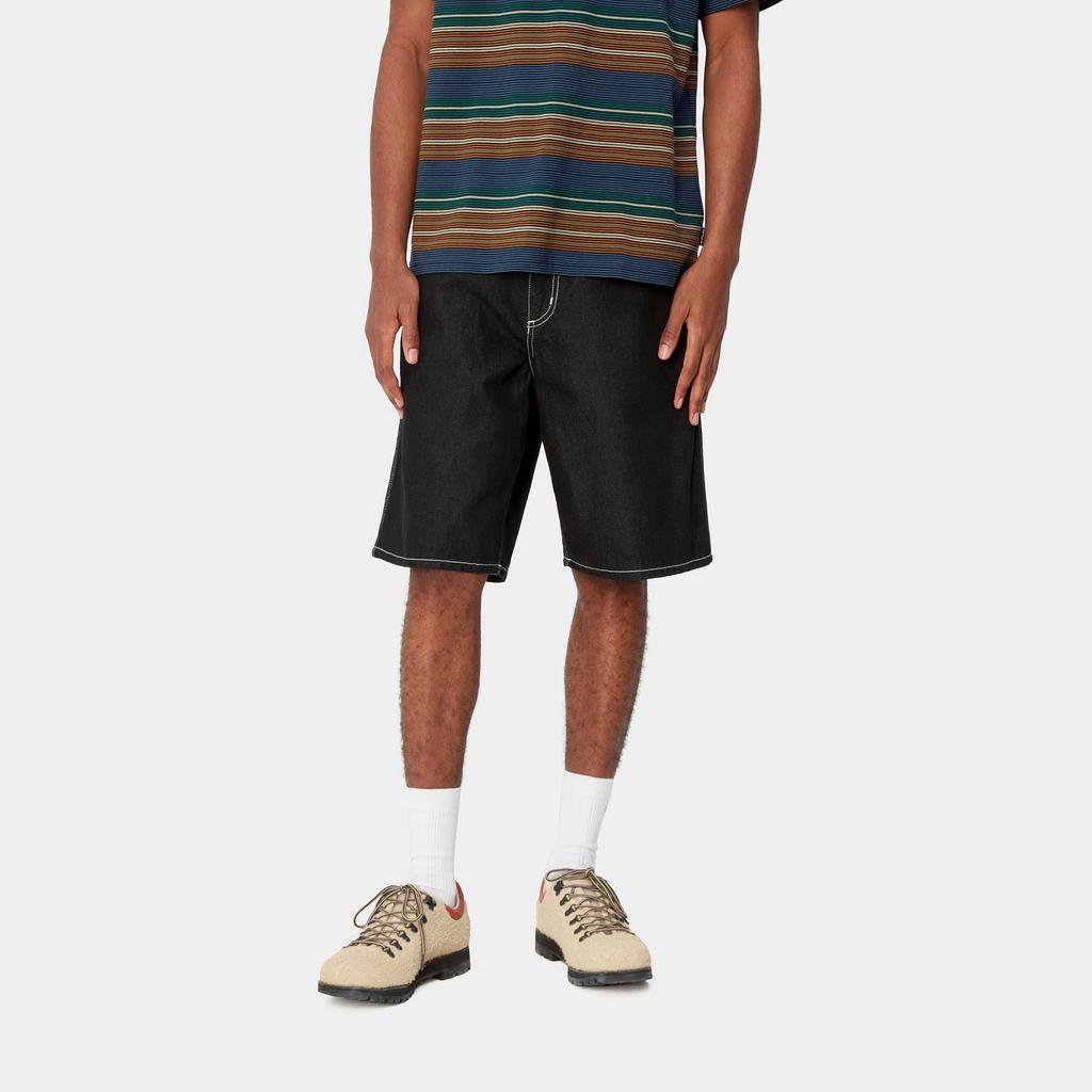 Carhartt Wip contrast-stitch logo-patch shorts I033333-89-2Y