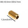 1 Pcs 0.5M Deceleration Worm Gear 065/151 Turbine 3.175/3/4/5/6 Mm Deceleration Worm Wheel