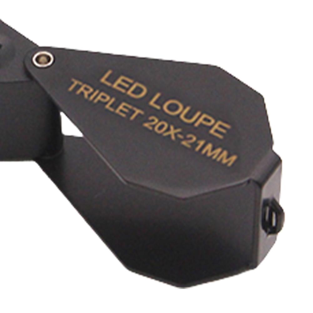 10X 20X 30X 40X Jewelry Magnifier Foldable Pocket Folding Magnifying Glass Jewelers Eye Loupe Magnifier for Jewelry Identifying