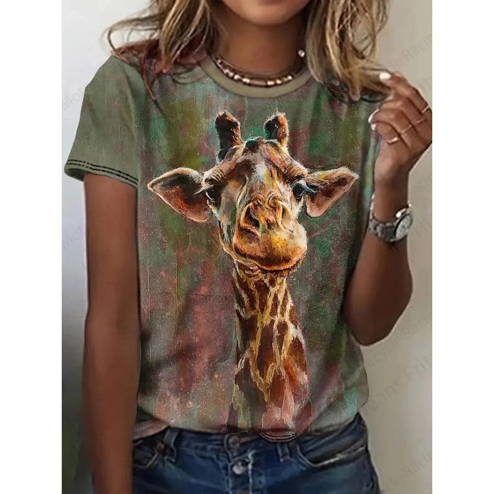 3D Printed Funny Dog and Cat Women's Cute T-Shirt Harajuku Casual Fashion Top