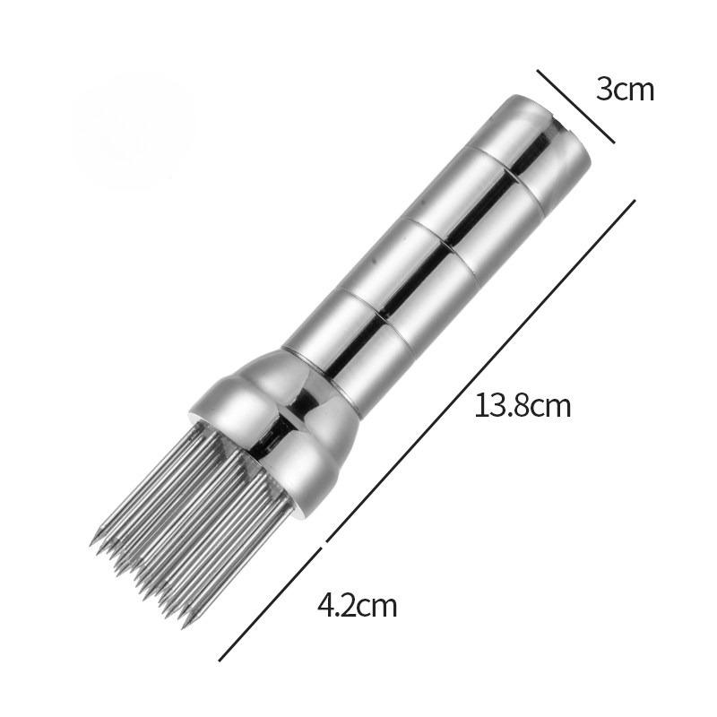 Edelstahl Bauchspeck Haut Knusprig Handwerkzeug Loch Hammer Nadel Stich Spitze Nadel Schnell Zartmacher Lockeres Steak Küchenwerkzeug