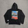 Unisex Klassisches GALLERY Print Reines Baumwoll Kapuzenpullover
