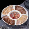 Nordic Ceramic Five-Compartment Serving Platter