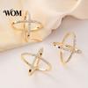 Women Scarf Accessory Rhinestone X-Shape Ring, Metal Geometric Clip, Sparkling Modern Clip Slide Ring for Silk Scarves Neckerchiefs Shawls Shirts