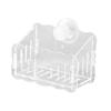 Aquarium Plant Holder Hanging Fish Tank Plant Pot with Suction Cups Clear