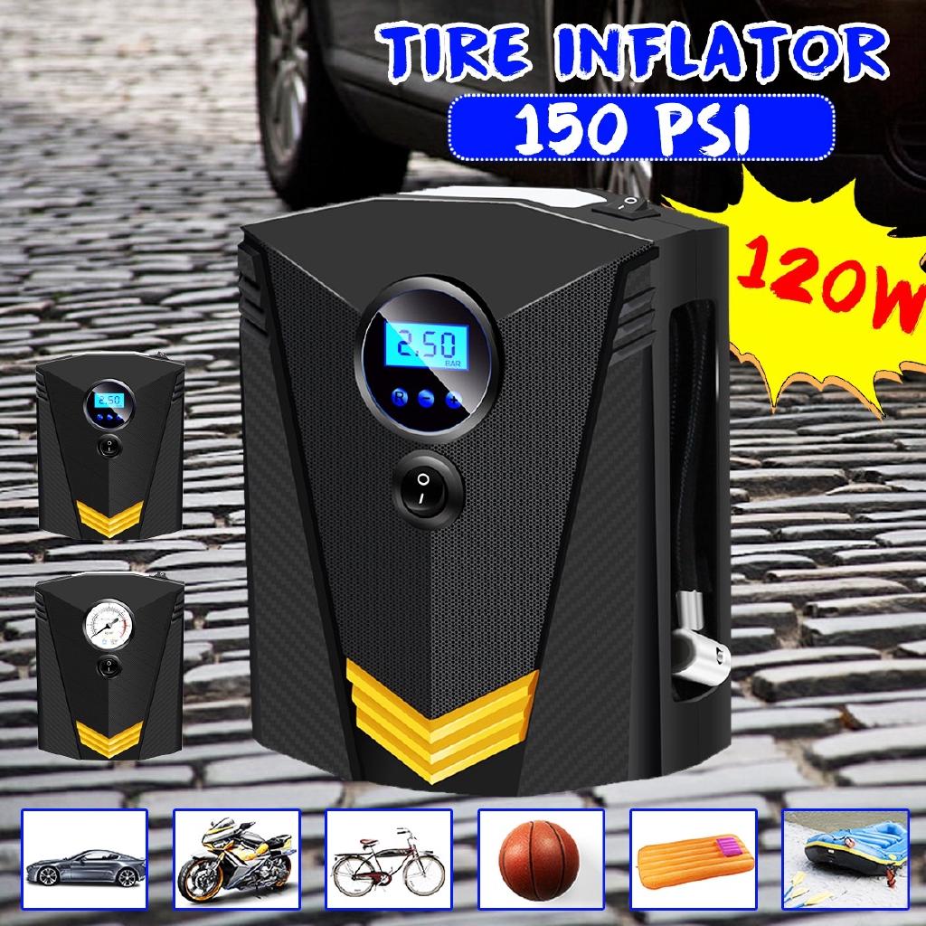 Digital Car Tire Inflatable Pump Illumination Auto Air Compressor for Cars Wheel Tires Electric DC 12V Tyre Inflator