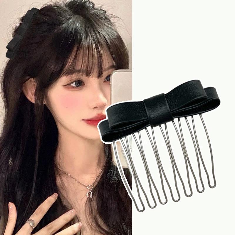 Princess Style Insert Comb Clip Women Girls Sweet Bangs Clip Hairpins Back Head Headdress Broken Hair Finishing Tools Hair Clip