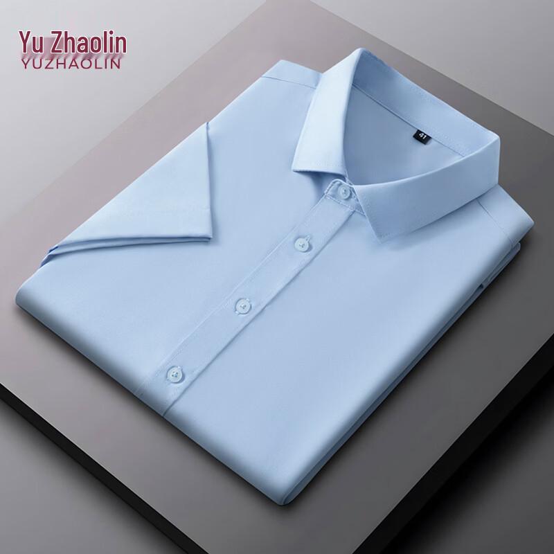 YUZHAOLIN Men s Short-Sleeve Business Shirt 39/170