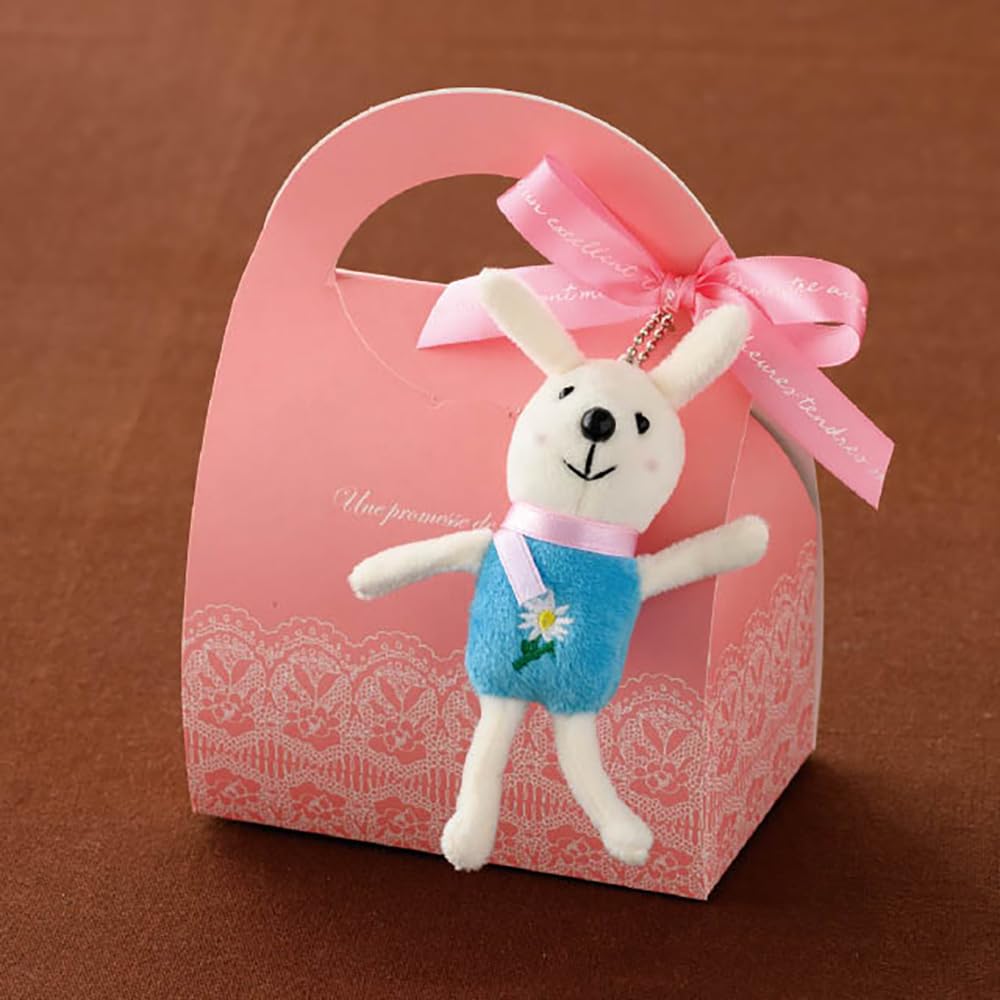 HEADS LM-KY2 Mascot Rabbit Keychains, W50 X D40 X H130mm, 10 Pieces