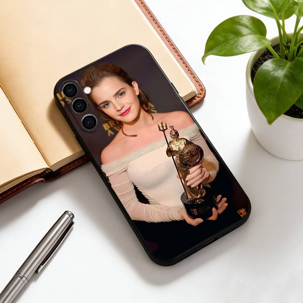 Emma Watson Phone Case Black Silicone Soft For Samsung Galaxy A73,A72,A71,A70,A53,A52,A51