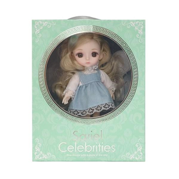 

Шарнирная кукла ETIEN Sariel, 16см, Хлоя синий