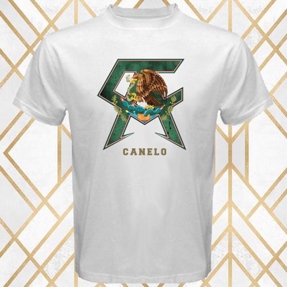 Saul Alvarez CANELO Boxing Champion Men s White T-Shirt Size S 3XL L