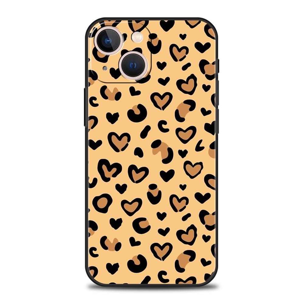 Sexy Trendy Leopard Print Phone Case For iPhone 17 Air 16 Plus 13 15 14 12 11 Pro MAX 7 8 SE Soft TPU Shockproof Cover Funda