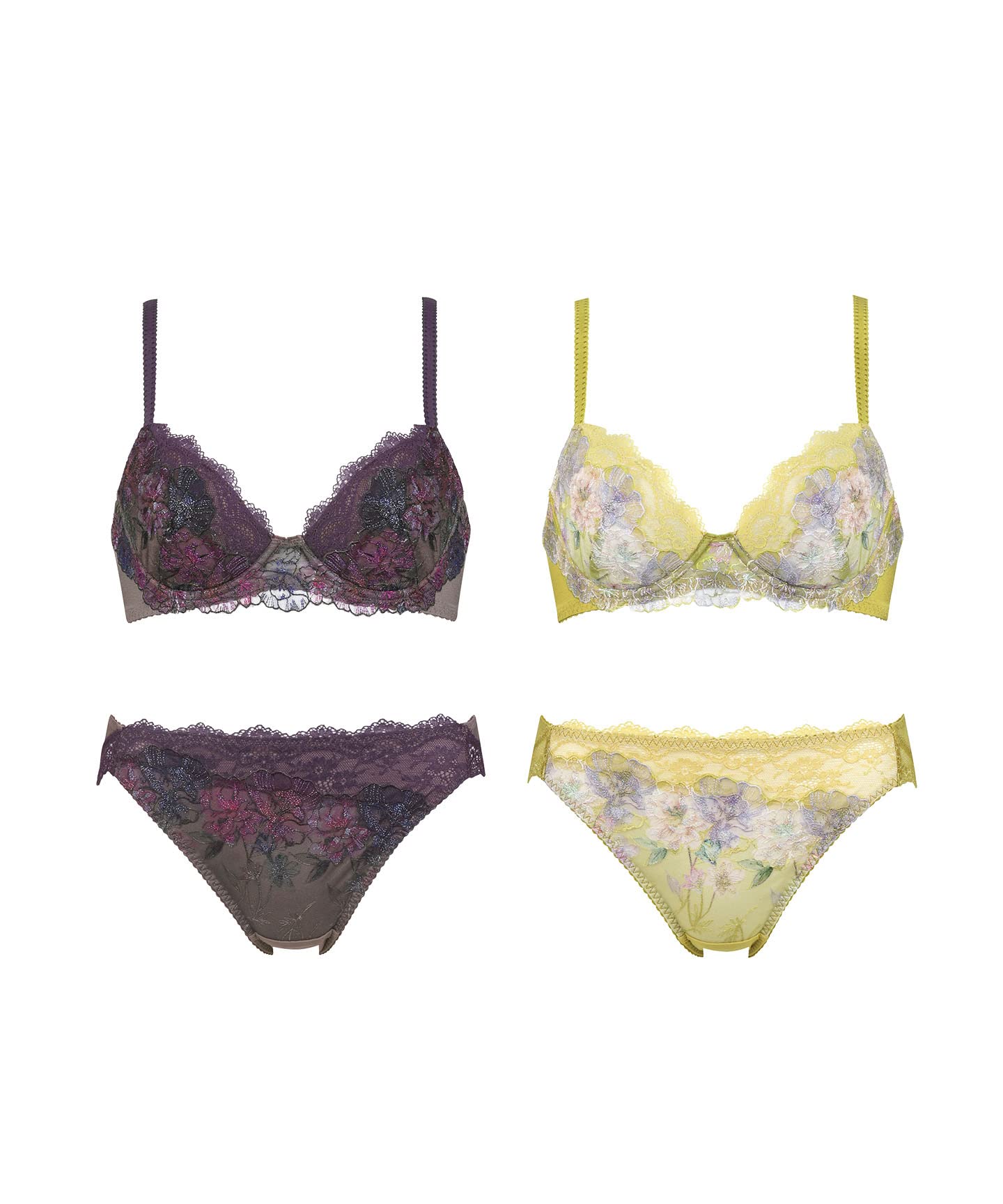 

Комплект бюстгальтера и трусиков из 2 предметов Wing Lesiage Делает вашу грудь более полной и нежно прилегает к спине Комплект бюстгальтера и трусиков PB7620 BR [Wing/Wacoal] [Серия 2760]