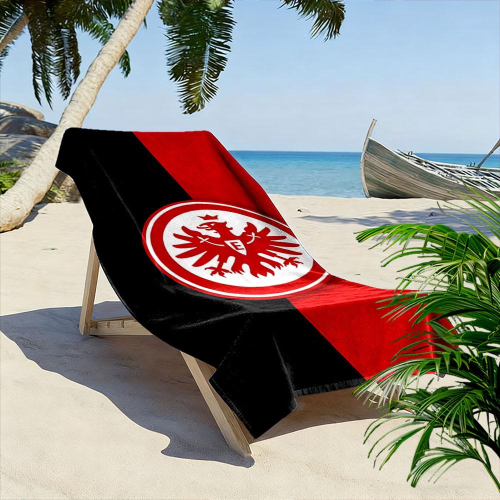 Kühles Adler-Emblem-Print Strandtuch, schnell trocknend, geeignet für Reisen, Outdoor-Sport, Joggen, den Strand und Schwimmen, Geschenk